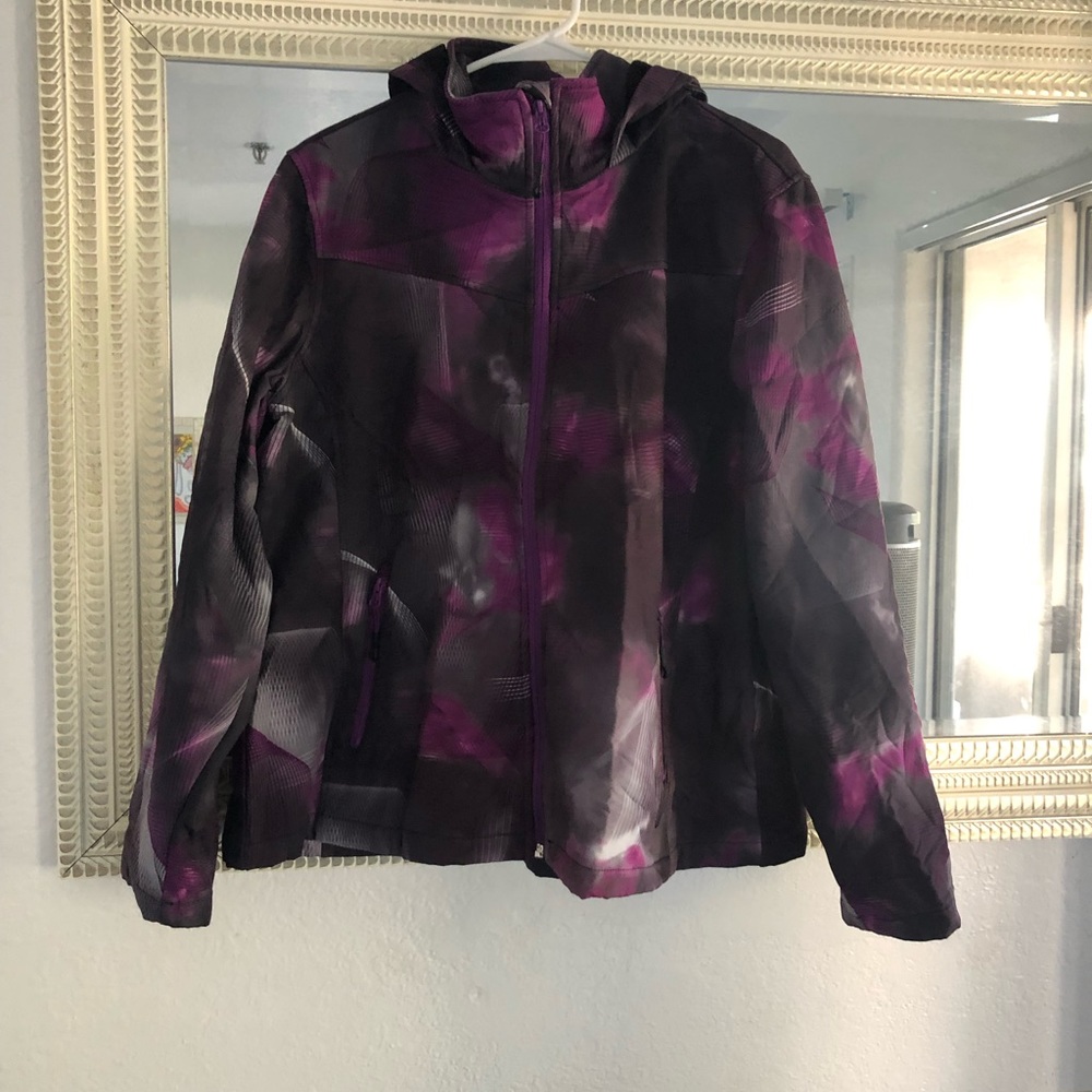 Purple marble winter/rain jacket
